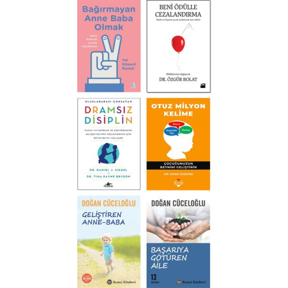 Bağırmayan Anne Baba Olmak + Beni Ödülle Cezalandırma / Özgür Bolat + Dramsız Disiplin / Daniel Siegel + Otuz Milyon Kelime + Geliştiren Anne Baba ... Çocuk Bakımı Kitapları Fiyatı