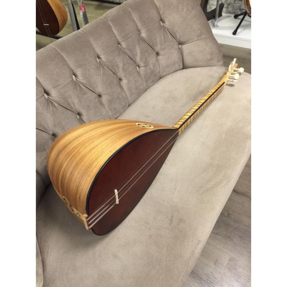 Bağlama Evi Ceviz Tekne Jack Girişli Çıtalı Kısa Sap Bağlama Saz (Kılıf Yedek Tel Tezene Hediye) Bağlamalar Fiyatı