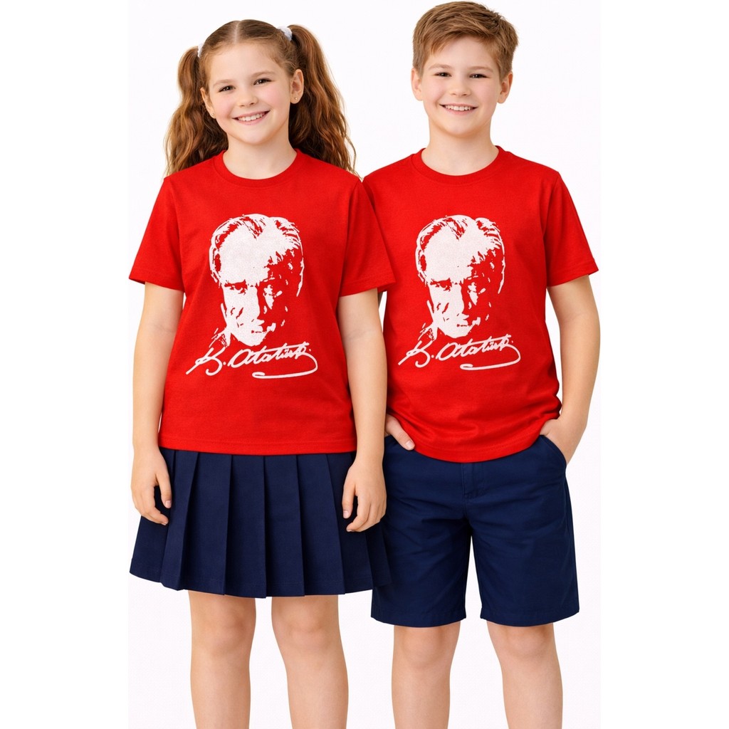 Baglan Atatürk Baskılı Çocuk Tişört BGL-ST05506 Giyim & İç Giyim Fiyatı