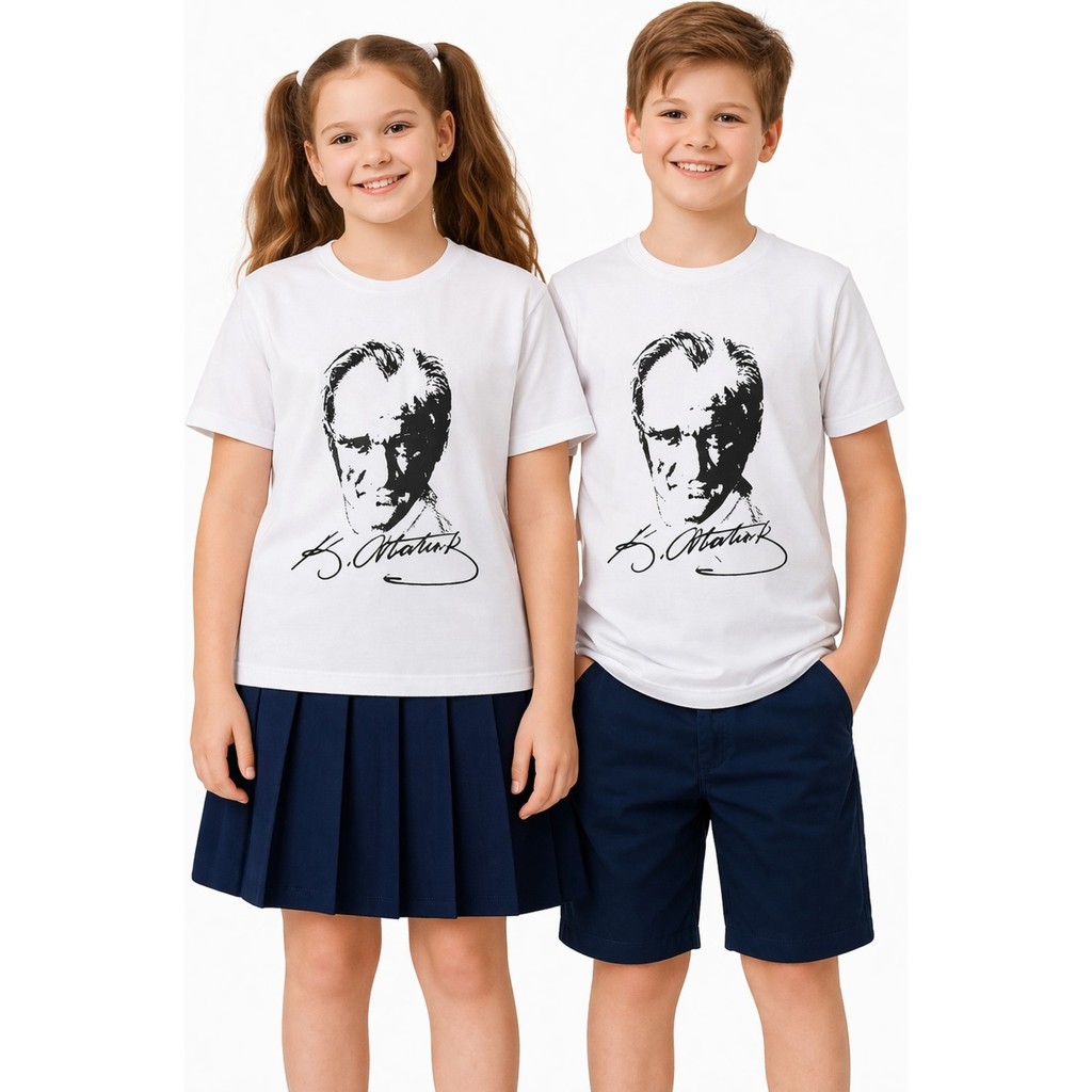 Baglan Atatürk Baskılı Çocuk Tişört BGL-ST05506 Giyim & İç Giyim Fiyatı