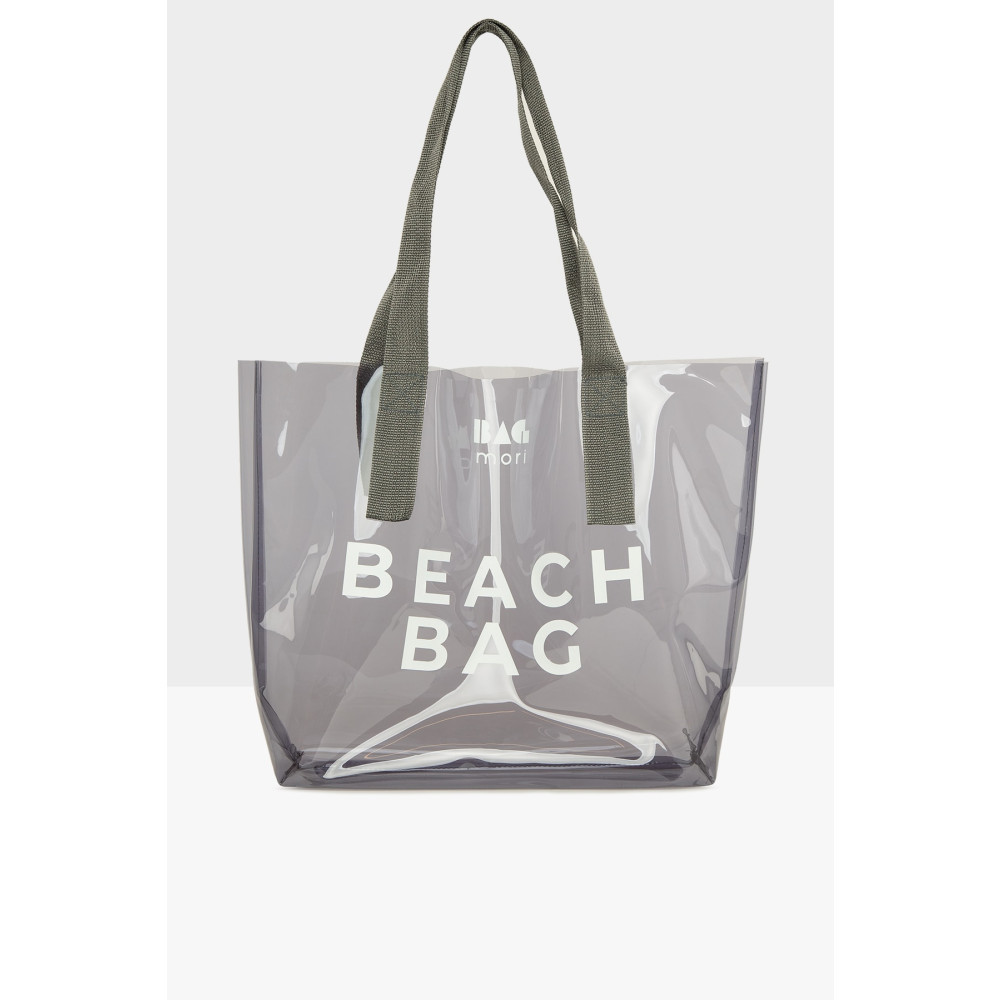 Bagmori Gri Kadın Beach Bag Baskılı Şeffaf Plaj Çantası Bayan Çanta ve Cüzdan Fiyatı