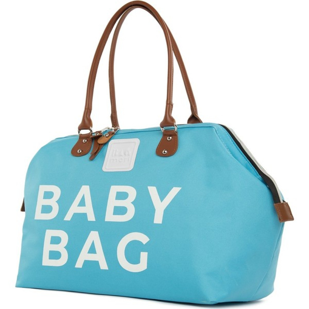 Bagmori Kadın Mavi Baby Bag Baskılı Bebek Bakım Çantası Bebek Bakım Çantası Fiyatı