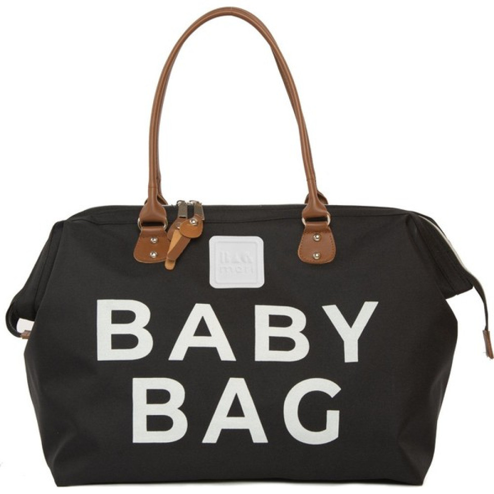Bagmori Siyah Baby Bag Baskılı Bebek Bakım Çantası Bebek Bakım Çantası Fiyatı