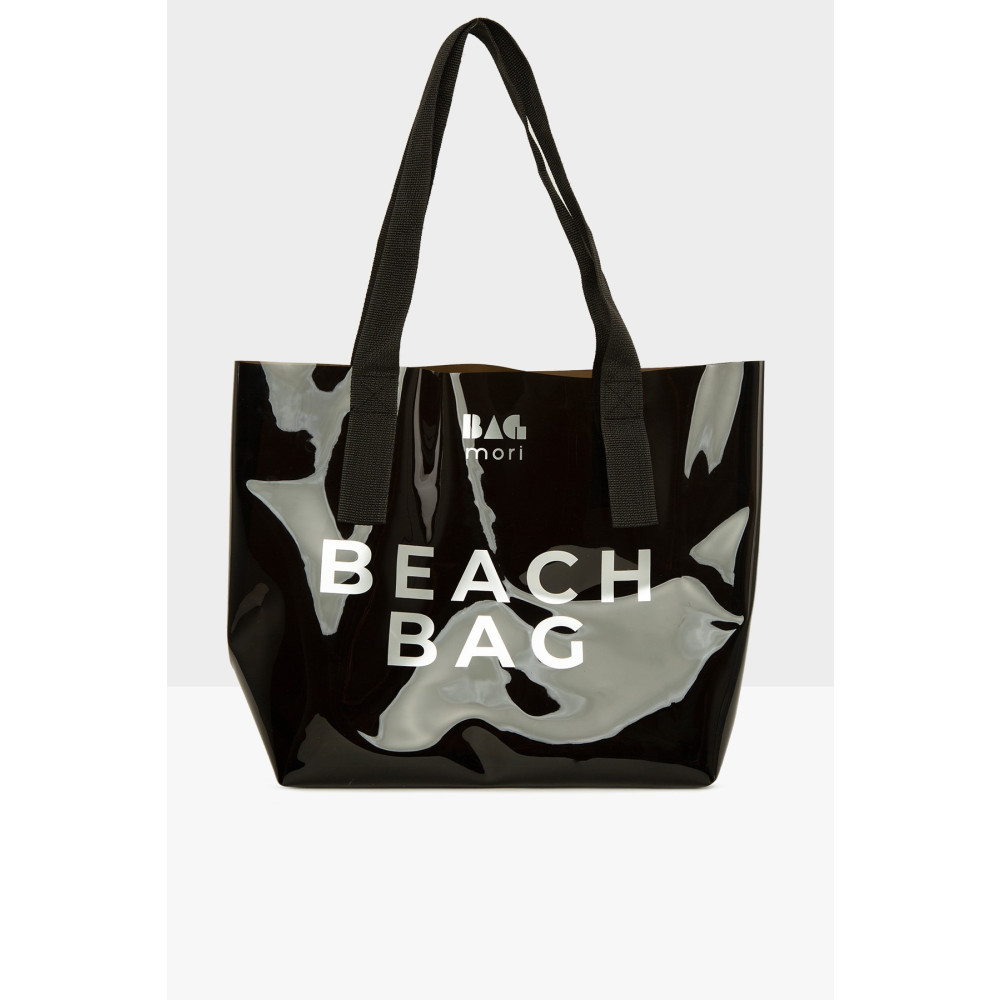 Bagmori Siyah Kadın Beach Bag Baskılı Şeffaf Plaj Çantası Bayan Çanta ve Cüzdan Fiyatı