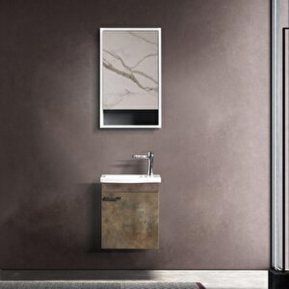 Bagnora İcon 45 Cm Mdf Retro Banyo Dolabı Takımı Banyo Dolabı / Mobilyası Fiyatı
