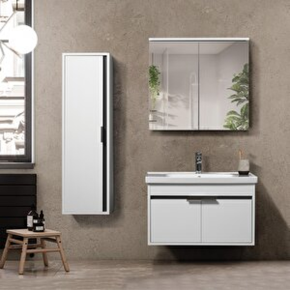 Bagnora Mare 80 Cm Mdf Beyaz Banyo Dolabı Takımı Ve Boy Dolabı Banyo Dolabı / Mobilyası Fiyatı