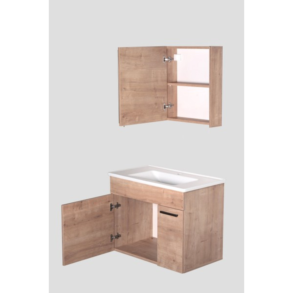 Bagnotti Alya Banyo Dolabı - 46 x 60 cm - Meşe Banyo Dolabı / Mobilyası Fiyatı