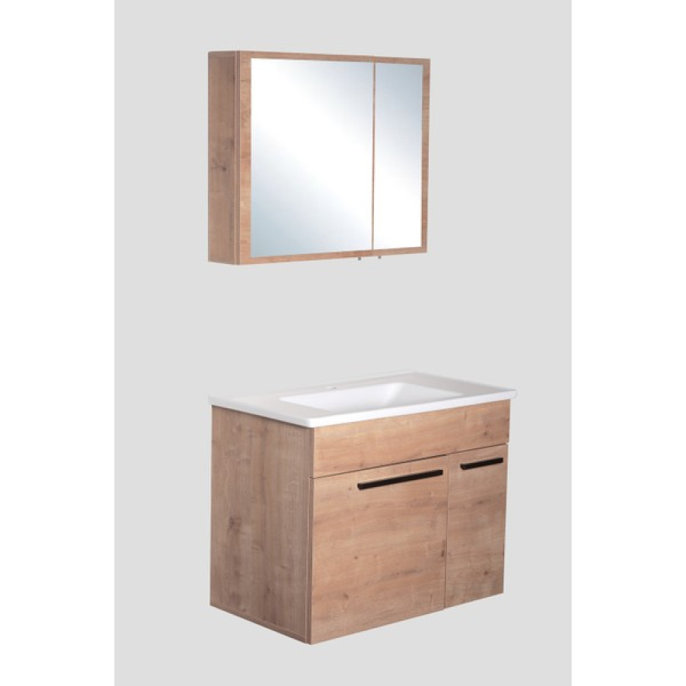 Bagnotti Alya Banyo Dolabı - Meşe - 46 x 80 cm Banyo Dolabı / Mobilyası Fiyatı