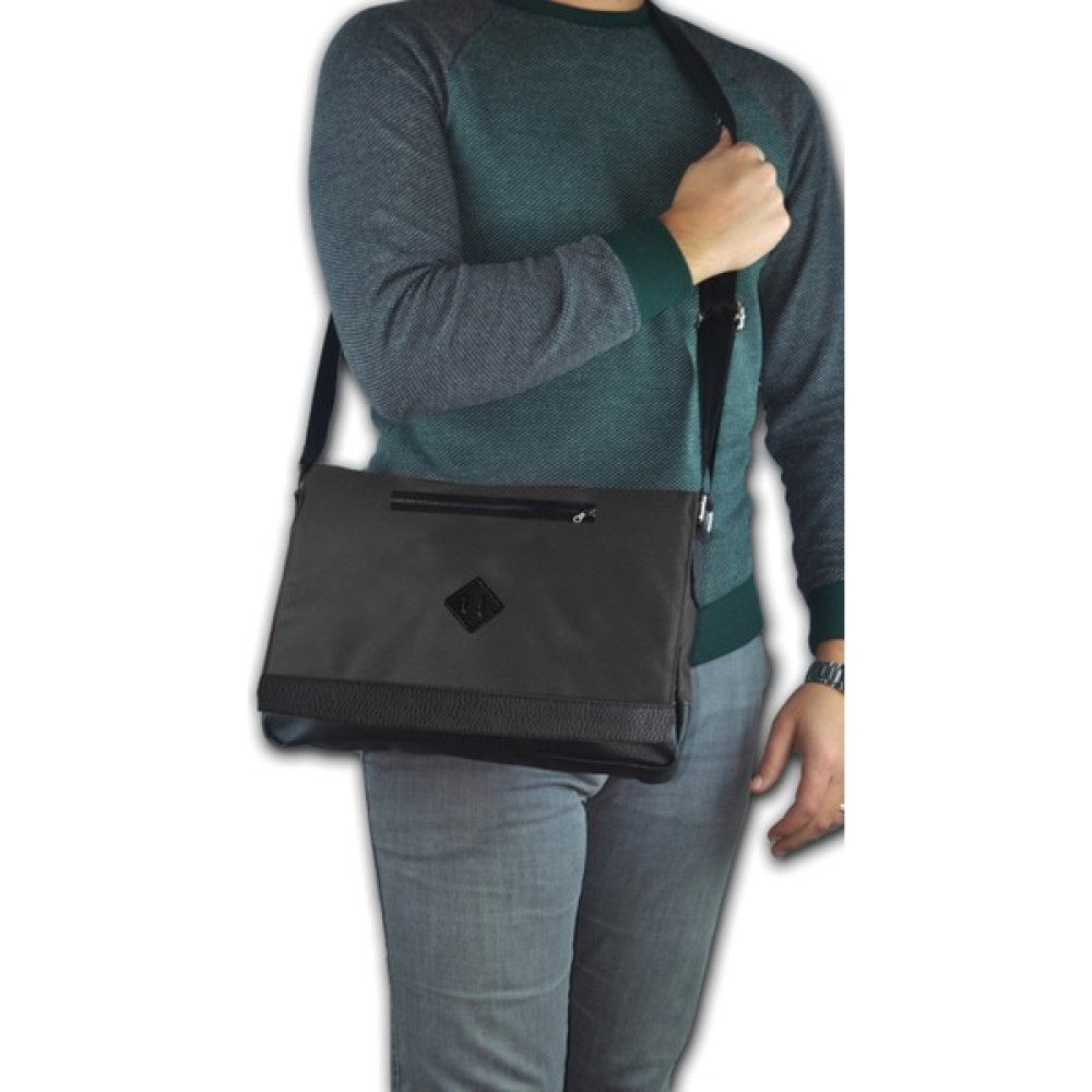Bagorama Unisex 13" Postacı Tablet Çapraz Askılı Omuz Çantası - Siyah Erkek Postacı Çanta Fiyatı