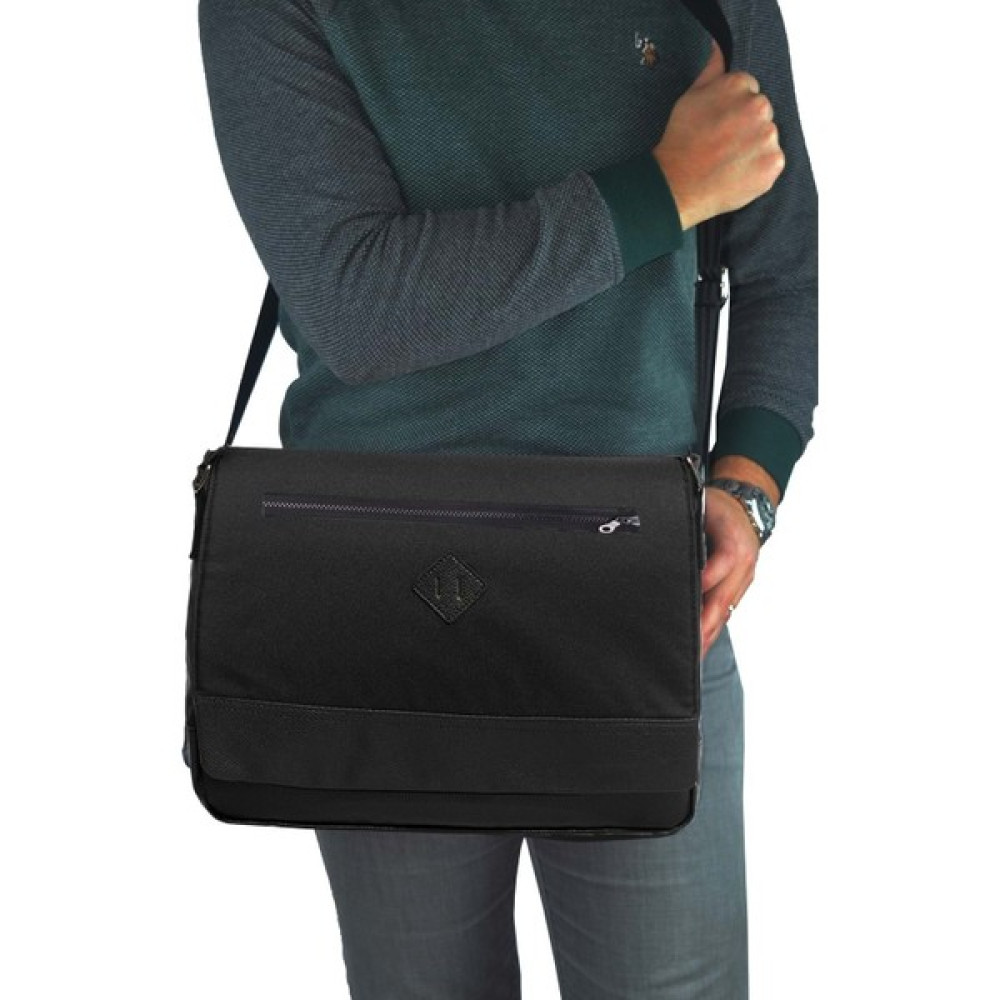 Bagorama Unisex 15 Inch Laptop, Çapraz Ve Omuz Postacı Çantası - Siyah Erkek Çanta ve Cüzdan Fiyatı