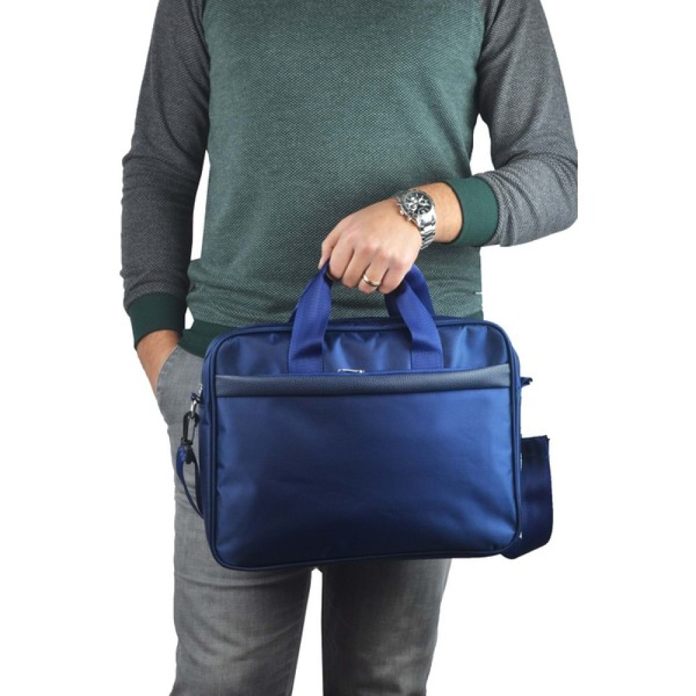Bagorama Unisex Kumaş 15" Laptop ve Evrak Çantası - Lacivert Erkek Evrak Çantası Fiyatı