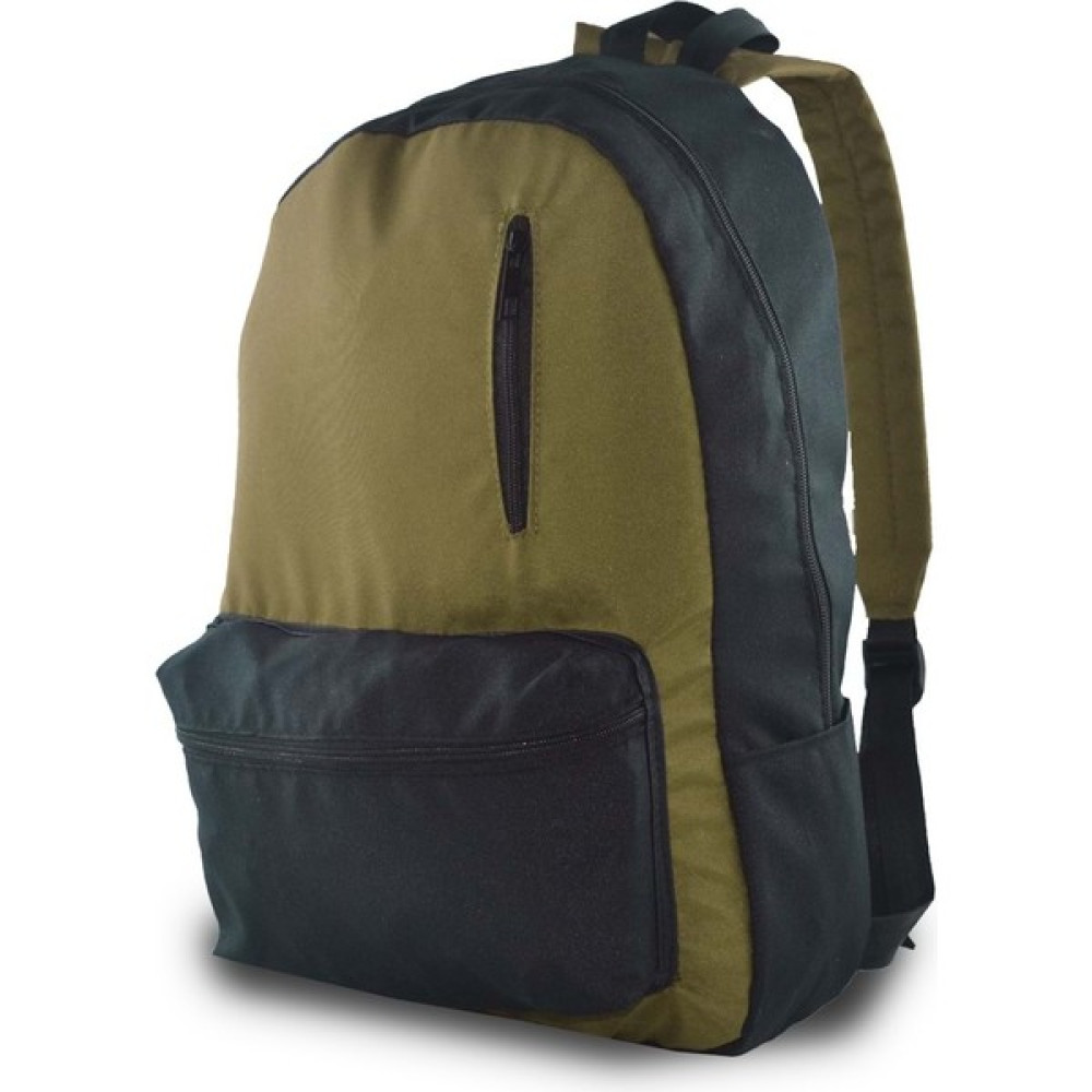 Bagorama Unisex Kumaş Geniş Okul ve Günlük Sırt Çantası - Haki - Siyah Erkek Sırt Çantası Fiyatı