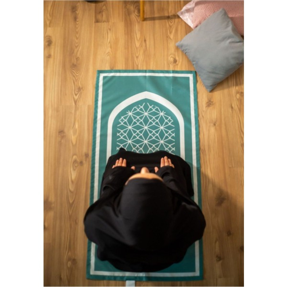 Baha Portatif Cep Seccade | Seyahat Namazlığı, Katlanabilir Seccade, Mükemmel Ramazan Hediyesi - Yeşil - 10 x 70 cm Seccade Fiyatı