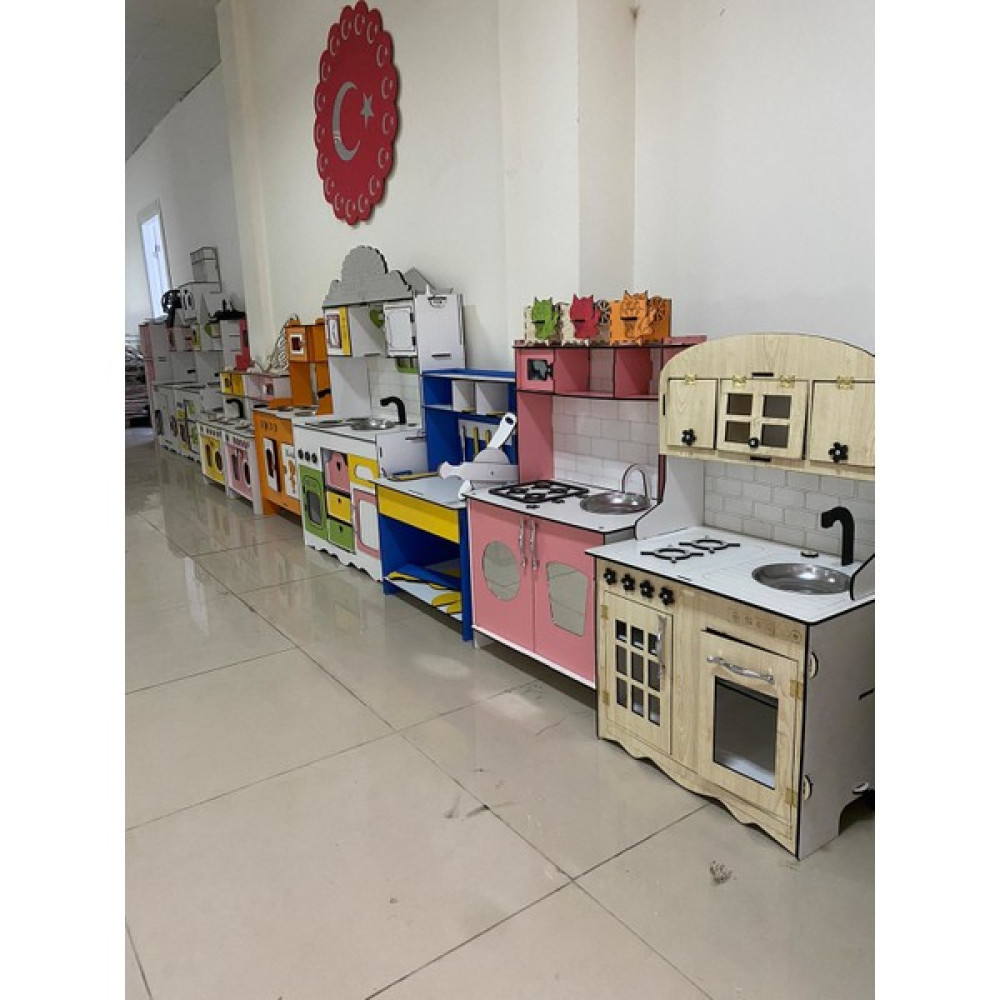 Bahadır Grup Montessori Ahşap Oyuncak Mutfak Seti 100x80 Oyuncak Fiyatı