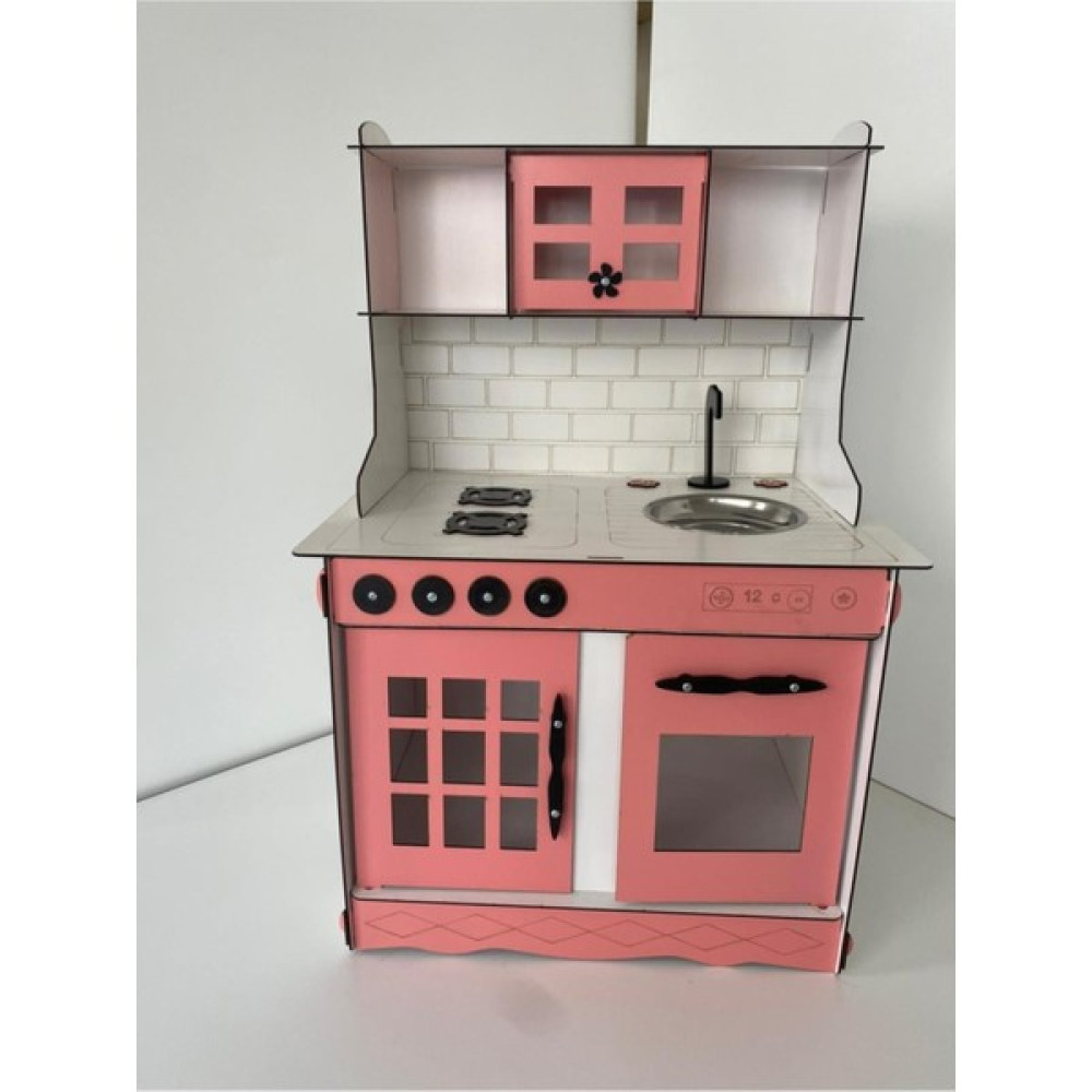 Bahadır Grup Montessori Eğitici Ahşap Oyuncak Mutfak Pembe 3mm 82X55 Bebek Oyuncakları Fiyatı