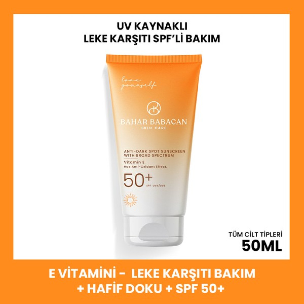 Bahar Babacan E Vitamini Ve Baobab Yağı Leke Karşıtı Yüksek Korumalı Güneş Kremi Spf 50 50ml Oto Boyaları Fiyatı