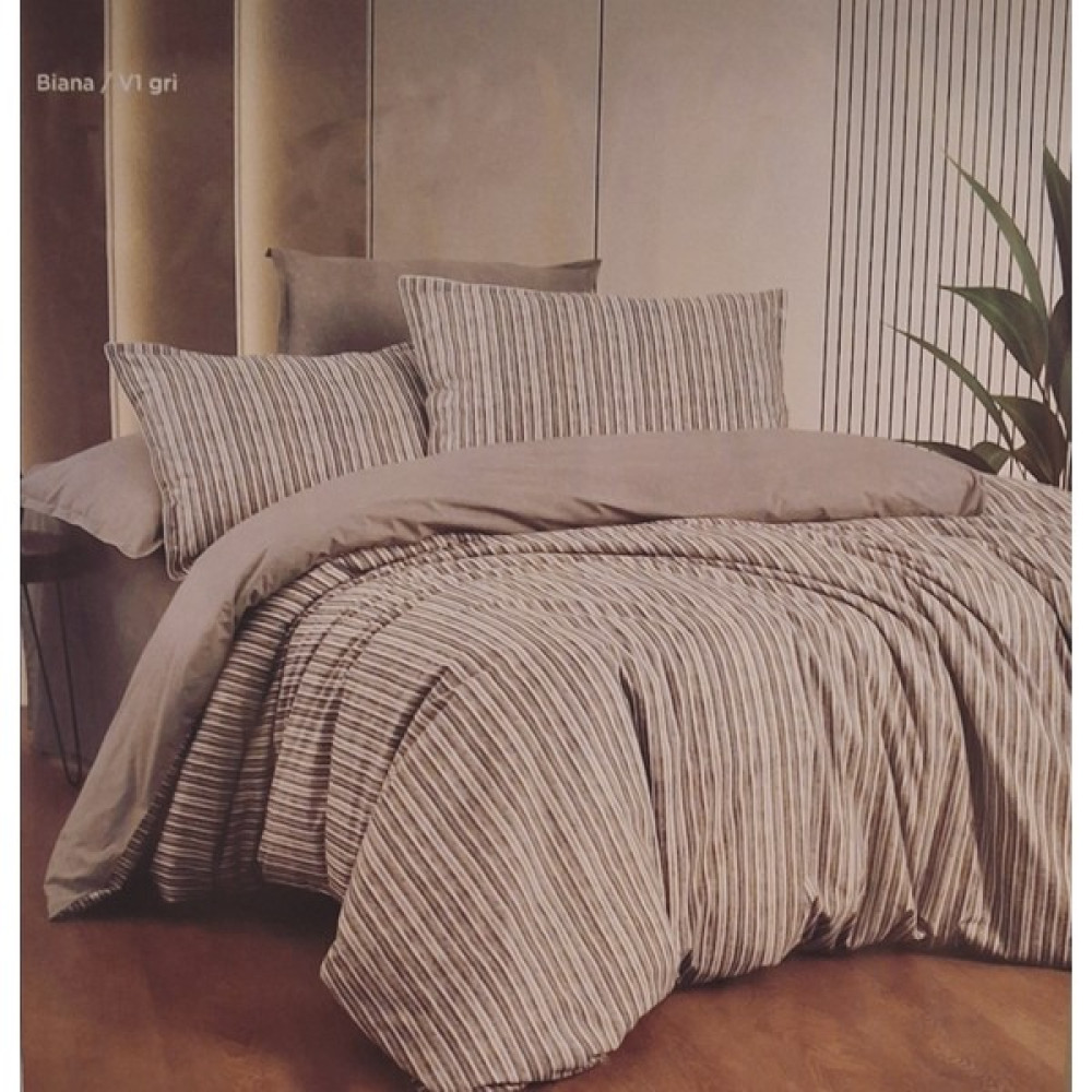 Bahar Evde Bazaar Ranforce Çift Kişilik Nevresim Takımı Biana Gri - 200 x 200 cm Oto Boyaları Fiyatı