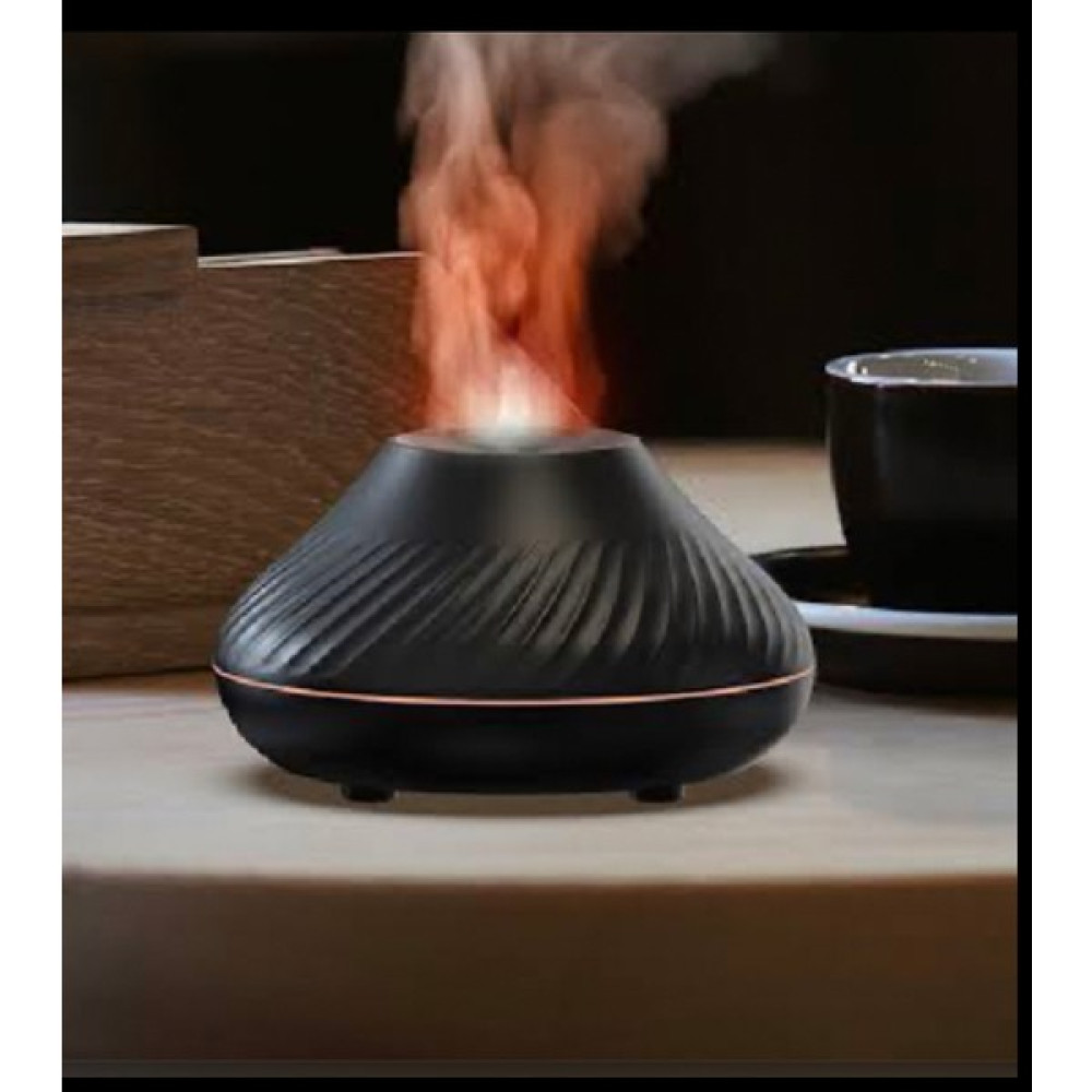 Bahar Store Volkanik Alev Aroma Yayıcı 130ML USB Taşınabilir, Hava Nemlendirici Ile Renkli Gece Lambası Hava Temizleme - Nemlendirme Cihazları Fiyatı