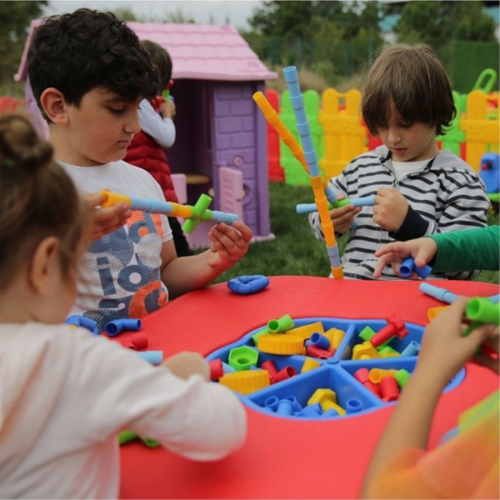 Bahçe Oyuncak Tekerlekli Boru LEGO 72 Parça - Beceri ve Eğitici Oyuncak - Renkli Eğitici Oyuncak Fiyatı