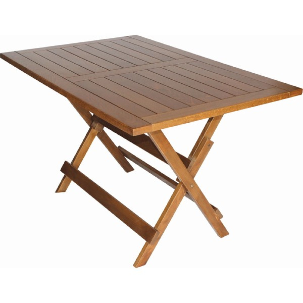 Bahçeme Ahşap Bahçe Balkon Mutfak Masası -Bodrum Katlanabilir 80x140 - Kahverengi - 80 x 140 cm Bahçe Masası Fiyatı