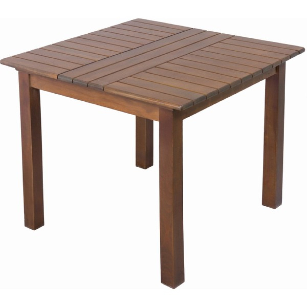 Bahçeme Ahşap Bahçe Balkon Mutfak Masası -Kaş 4 Ayak 80X80 - Kahverengi - 80 x 80 cm Bahçe Masası Fiyatı