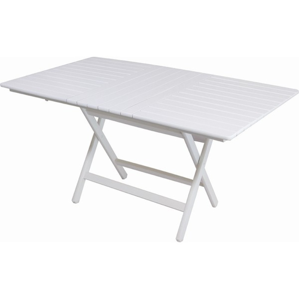 Bahçeme Ahşap Bahçe Balkon Mutfak Masası -Kaş Katlanabilir 80X120 Beyaz - 80 x 120 cm Oto Boyaları Fiyatı