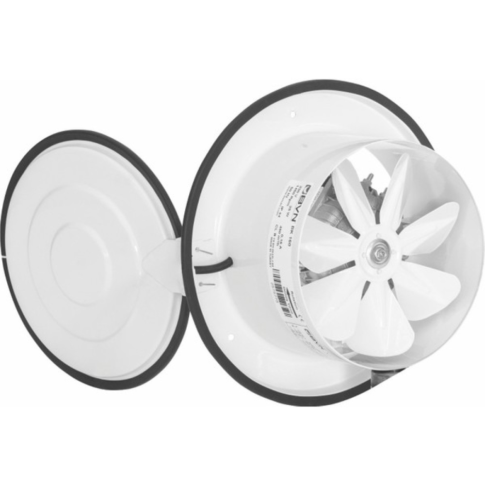 Bahçıvan 16 cm çapında BK 160 2500 D/D 220/230 volt Monofaze Aksiyel Kapaklı Aspiratör Aspiratörler Fiyatı