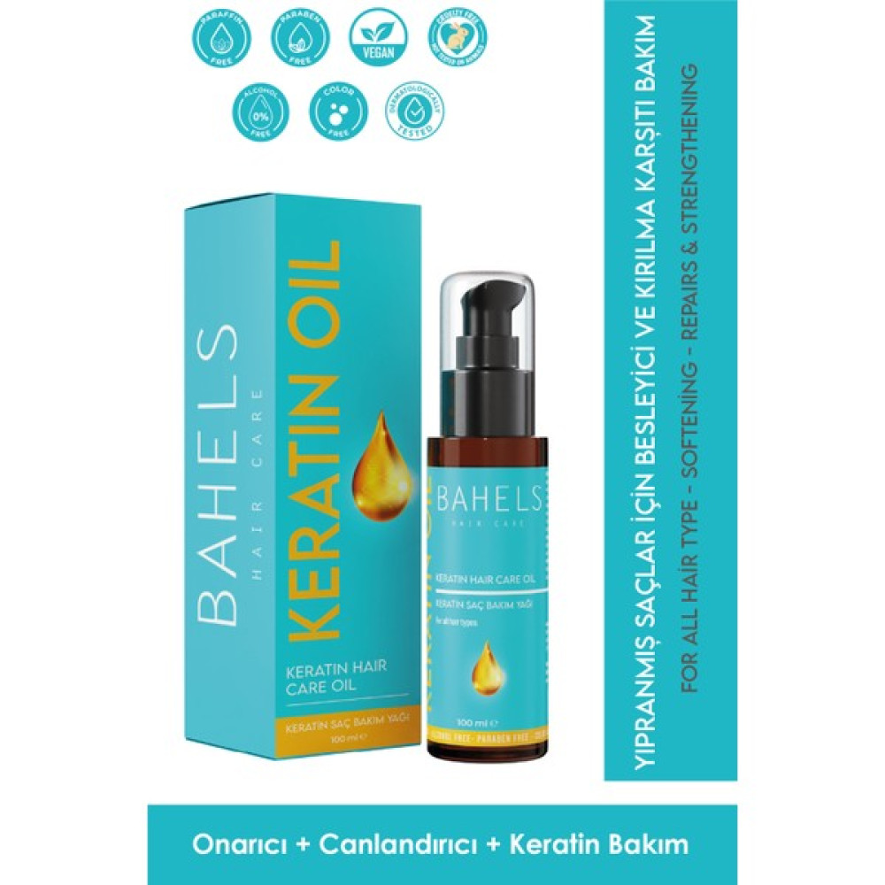 Bahels Aşırı Yıpranmış Saçlar İçin Keratin Bakım Yağı 100 ml Saç Bakım Maskeleri & Serumlar & Spreyler Fiyatı