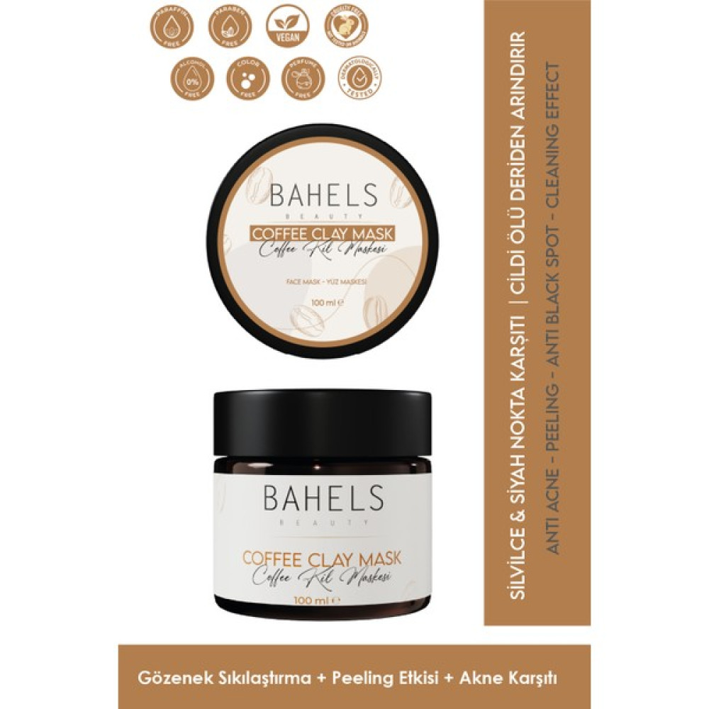 Bahels Siyah Nokta ve Akne Karşıtı - Gözenek Sıkılaştırıcı - Arındırıcı Coffee Kil Maskesi 100 ml Maskeler Fiyatı