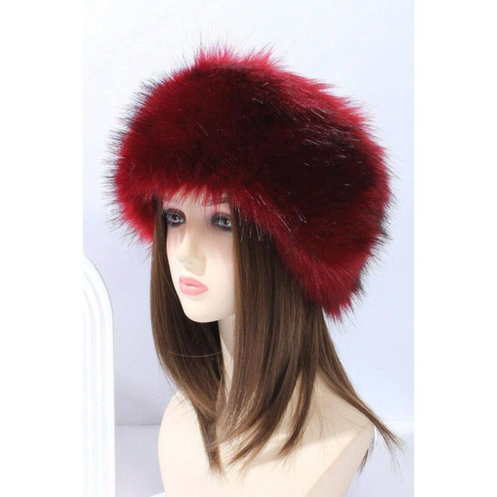 Bahels Trend Bordo Peluş Kürk Kalpak Şapka Kadın Şapkası Fiyatı