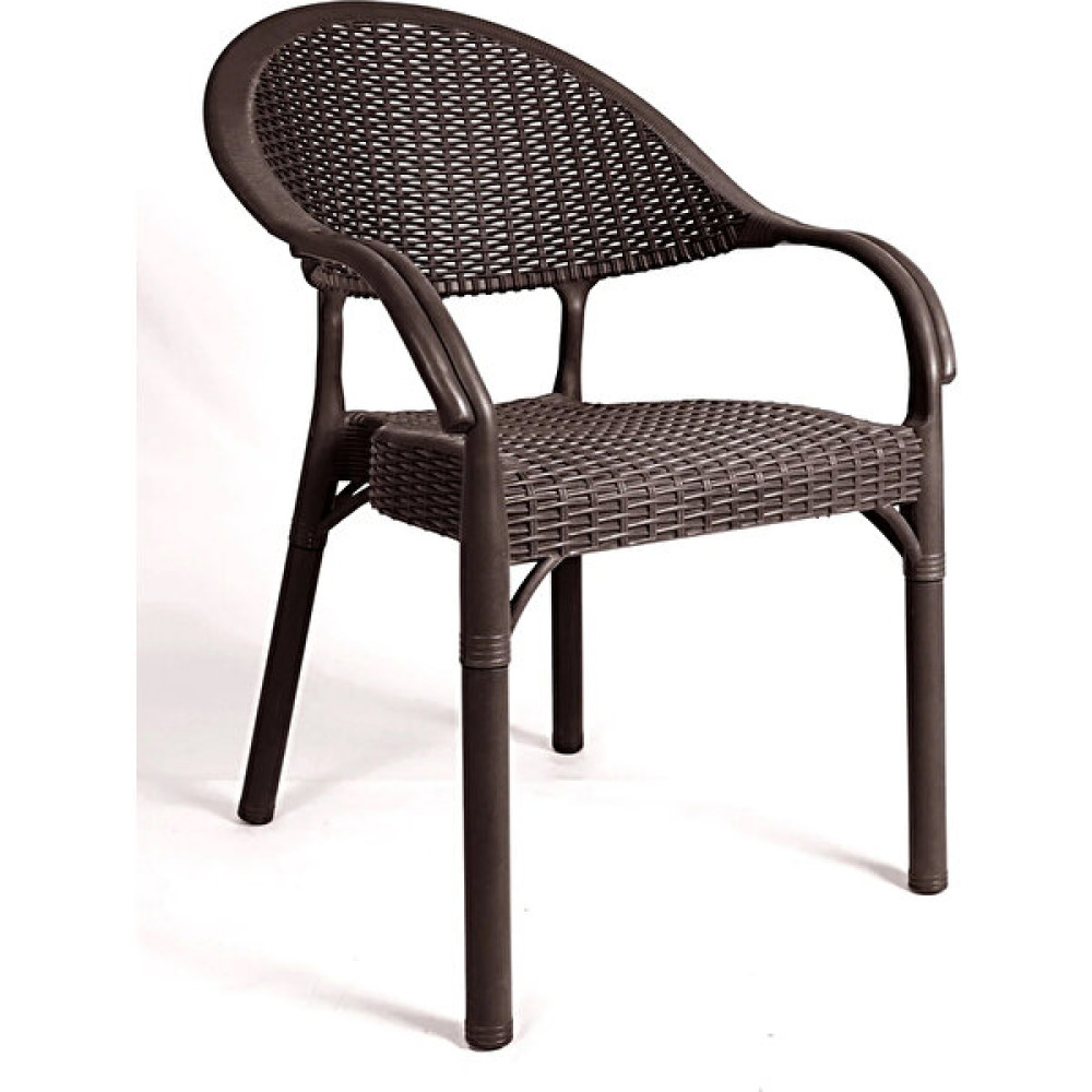 Bahex Bambu Rattan Kollu Sandalye Koltuk Dayanıklı Bahçe Sandalyesi Kahverengi - 6 Bahçe Sandalyesi Fiyatı