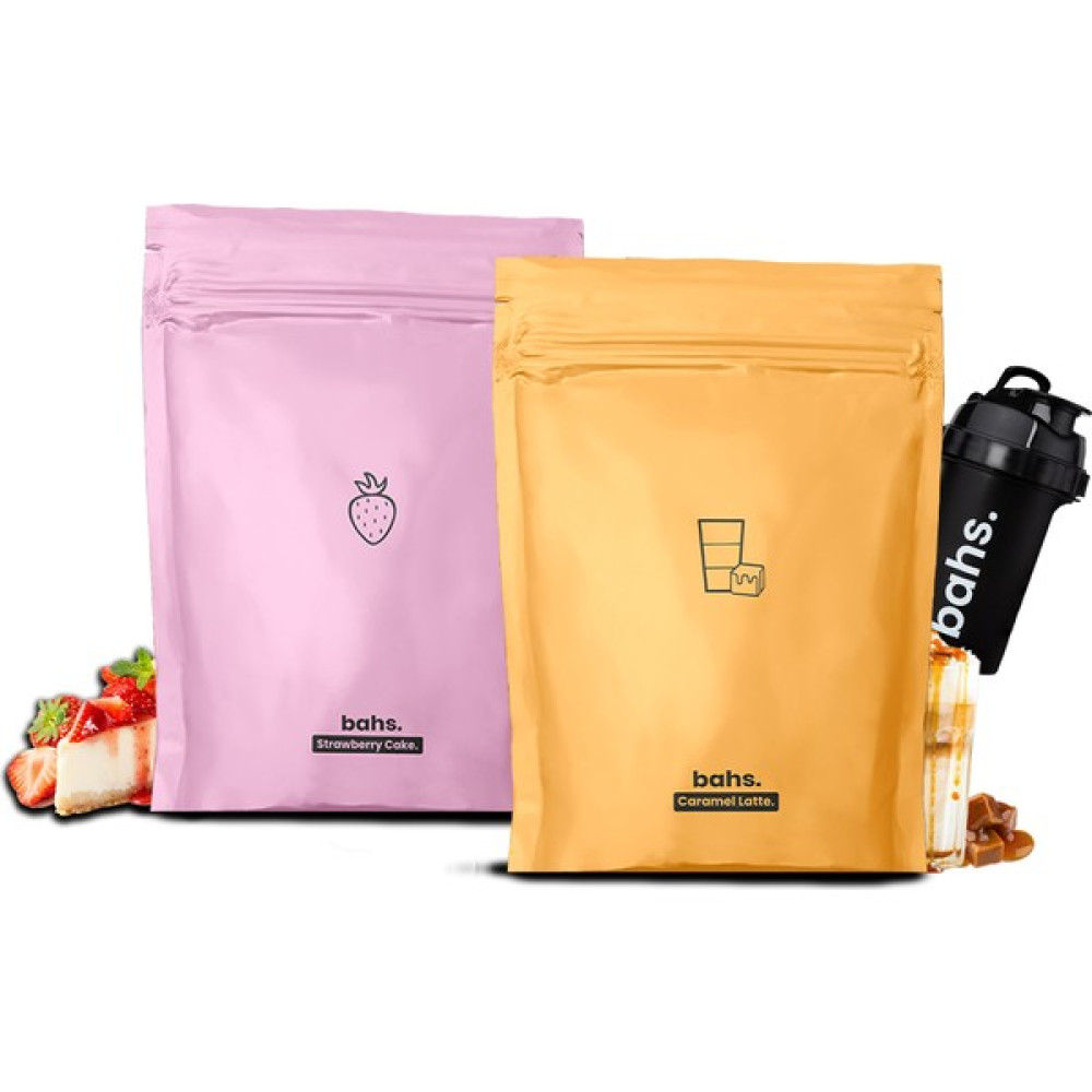 Bahs Proteinli Öğün Tozu - 1 Strawberry Cake 1 Caramel Latte - 1 Shaker Protein Tozları Fiyatı