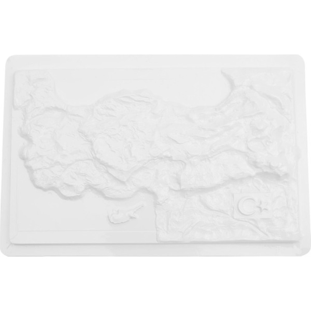 Bak Beğen Al Türkiye Harita Alçı Kalıbı Küçük Boy 31X19 cm - Renkli Fon Karton & Mukavva Fiyatı