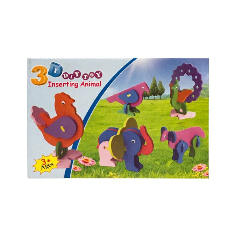 Bak Gel Al 3 Boyutlu Hayvan Puzzle - Renkli Bebek Oyuncakları Fiyatı