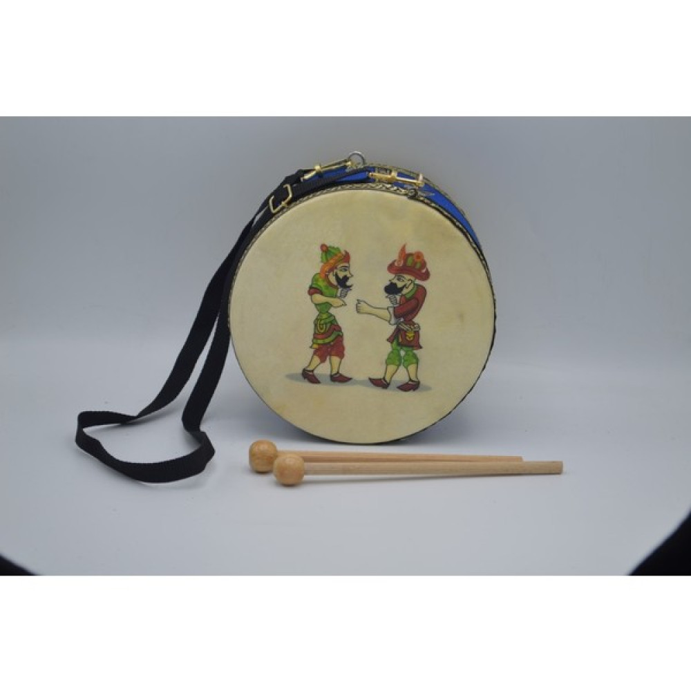Bak Sepete Çocuk Davulu Hacivat Karagöz Baskılı - Mavi Eğitici Oyuncak Fiyatı
