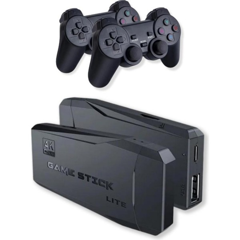 Bakeey Taşınabilir 2.4g Kablosuz Çift Kollu 20000 Atari Oyunlu Oyun Konsolu 4K Game Stick Retro Oyun Konsol - 2. Kol Oyun Konsolu - Siyah Oyun Konsolları Fiyatı