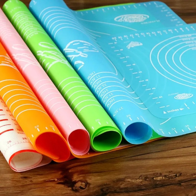 Baker Home Büyük Boy Silikon Hamur Açma Matı 65X45 cm (Karışık Renkler)-1 ADET - 001-Renkli Diğer Fiyatı