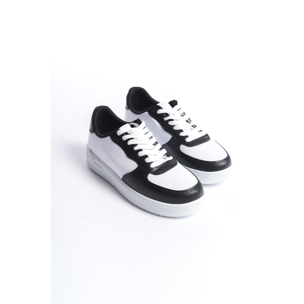 BAKGİY Beyaz-Siyah-Beyaz Kadın Sneaker 40 Beden Spor Ayakkabı Fiyatı
