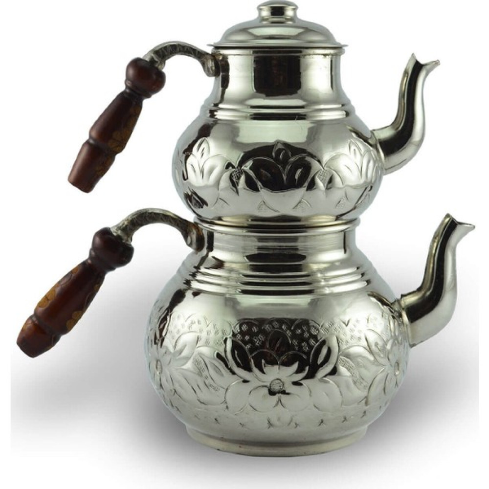 Bakır Büyük Bakır Çaydanlık İşlemeli Çay / Çaydanlık Setleri Fiyatı