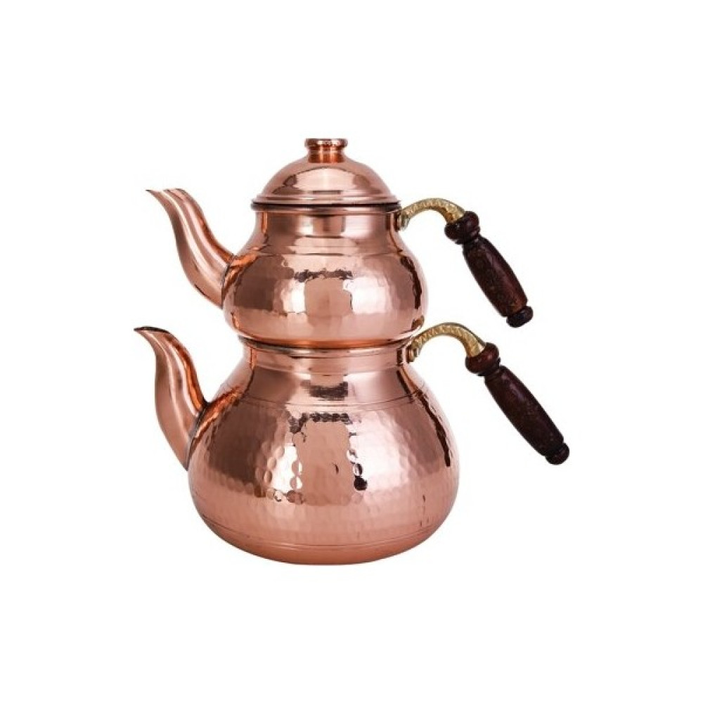 Bakır Büyük Bakır Dövmeli Çaydanlık Çay / Çaydanlık Setleri Fiyatı