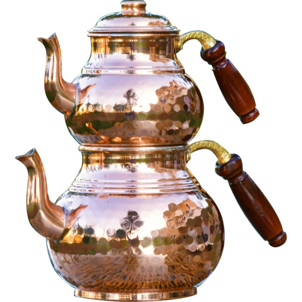 Bakır Concept Bakır Çaydanlık Çekiç Dövmeli Kalın Bakır Renk Çay / Çaydanlık Setleri Fiyatı