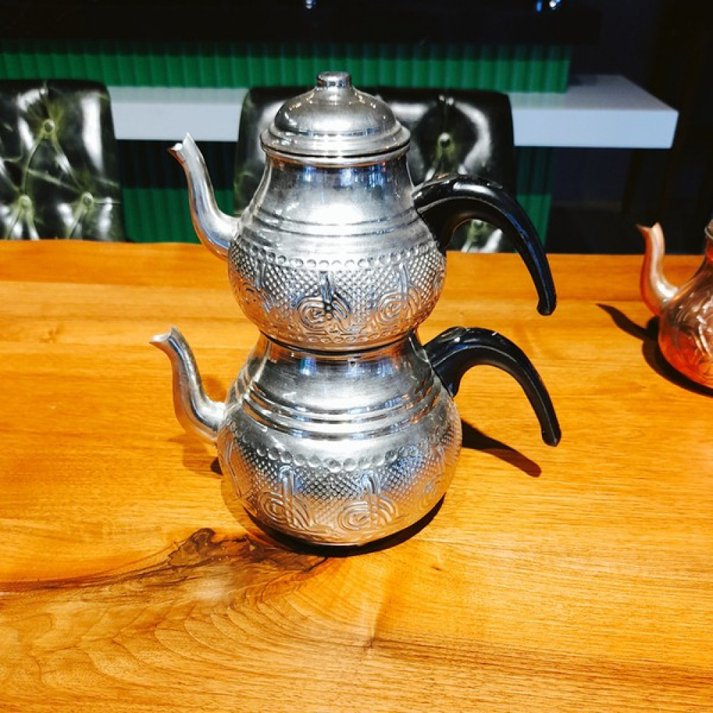 Bakır Dünyası Gümüş Çaydanlık 1 Lt Çay / Çaydanlık Setleri Fiyatı