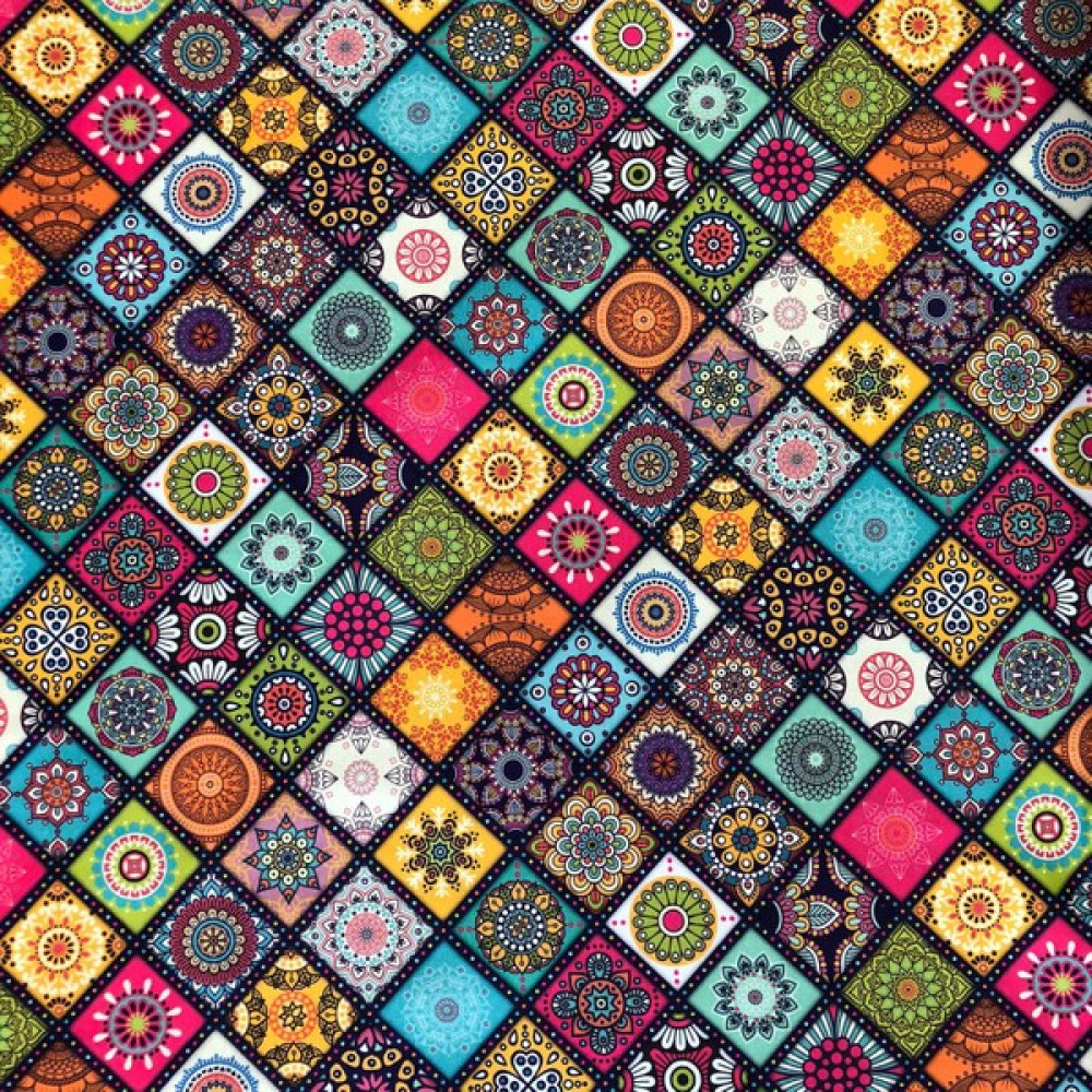 Bakırcı Kumaş Rustik Desen Dijital Baskı Döşemelik Kumaş - 100 cm - Renkli - 140 cm Kumaşlar Fiyatı