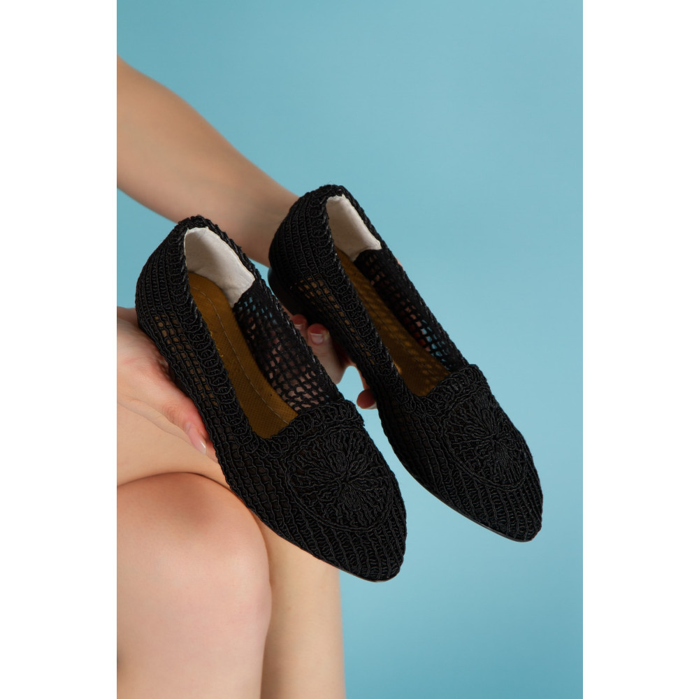 bakka shoes Siyah Hasır Babet 38 Beden Babetler Fiyatı