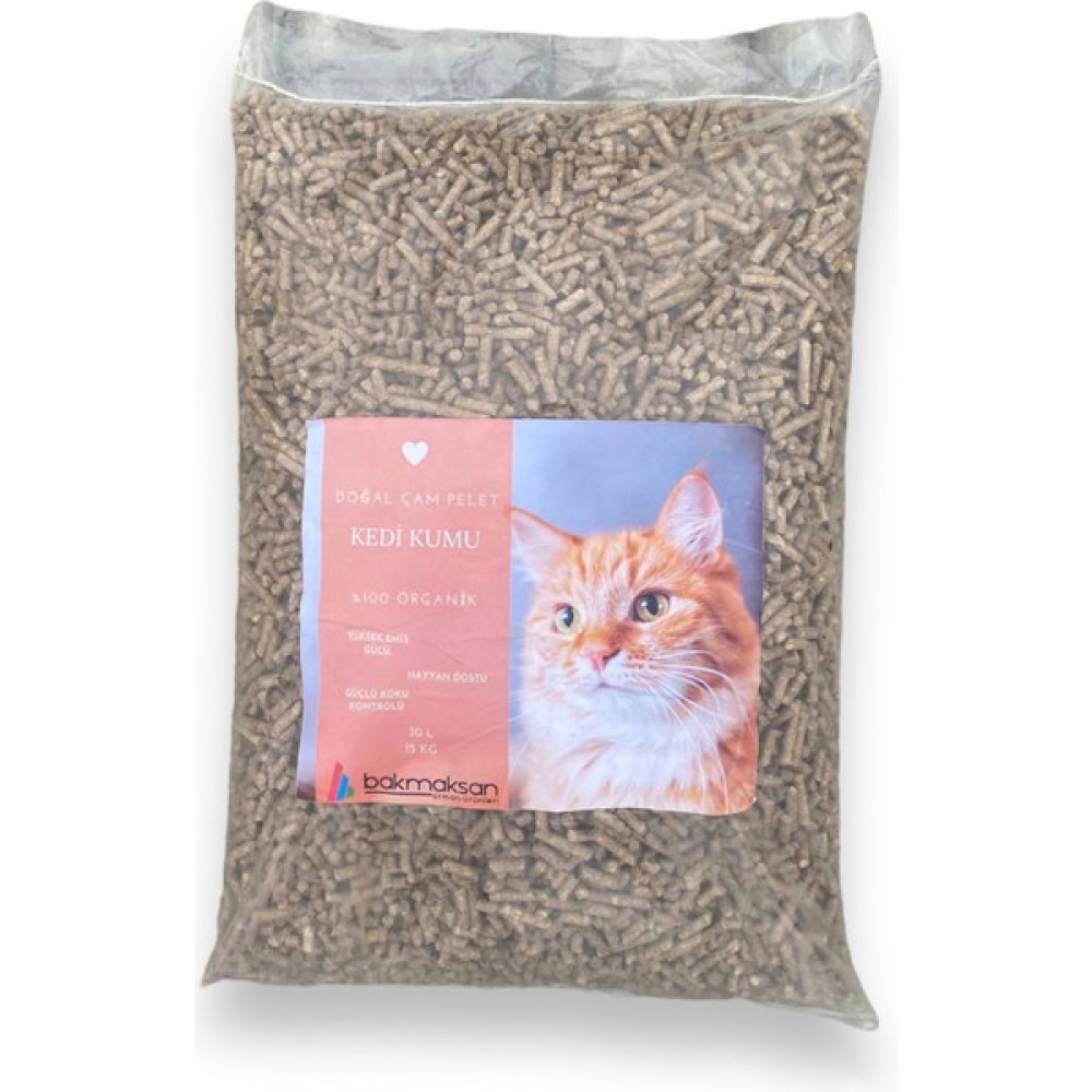 Bakmaksan Pelet %100 Organik Çam Peleti Kedi Kumu 6 mm 30 Lt (15 Kg) Evcil Hayvan Ürünleri Fiyatı