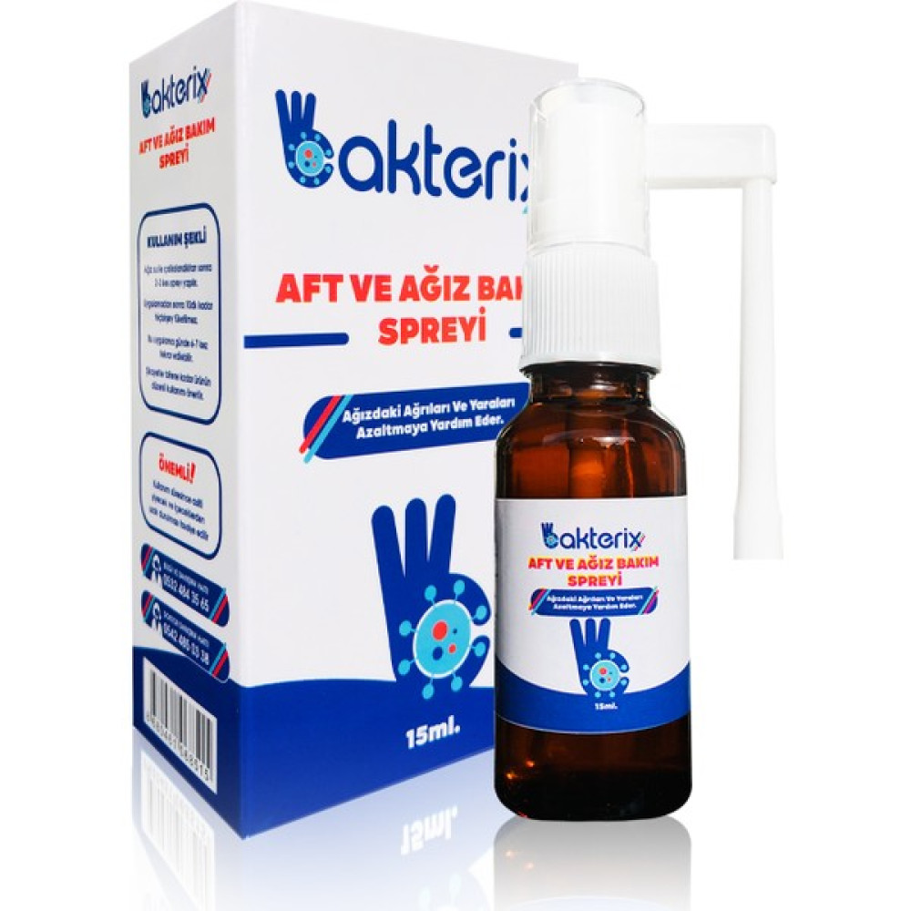 Bakterix Ağız Bakım Spreyi (Aft, Ağız Ağrısı ve Ağız Yaaraları Için) Oto Boyaları Fiyatı