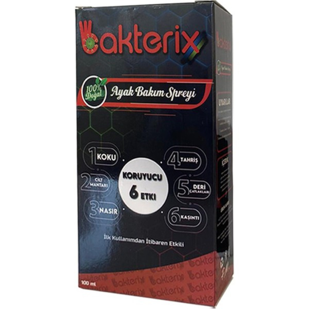 Bakterix Ayak Kokusu ve Mantar Sprey 100ML (Dağ Esintisi Kokulu) Ayak Bakımı Fiyatı
