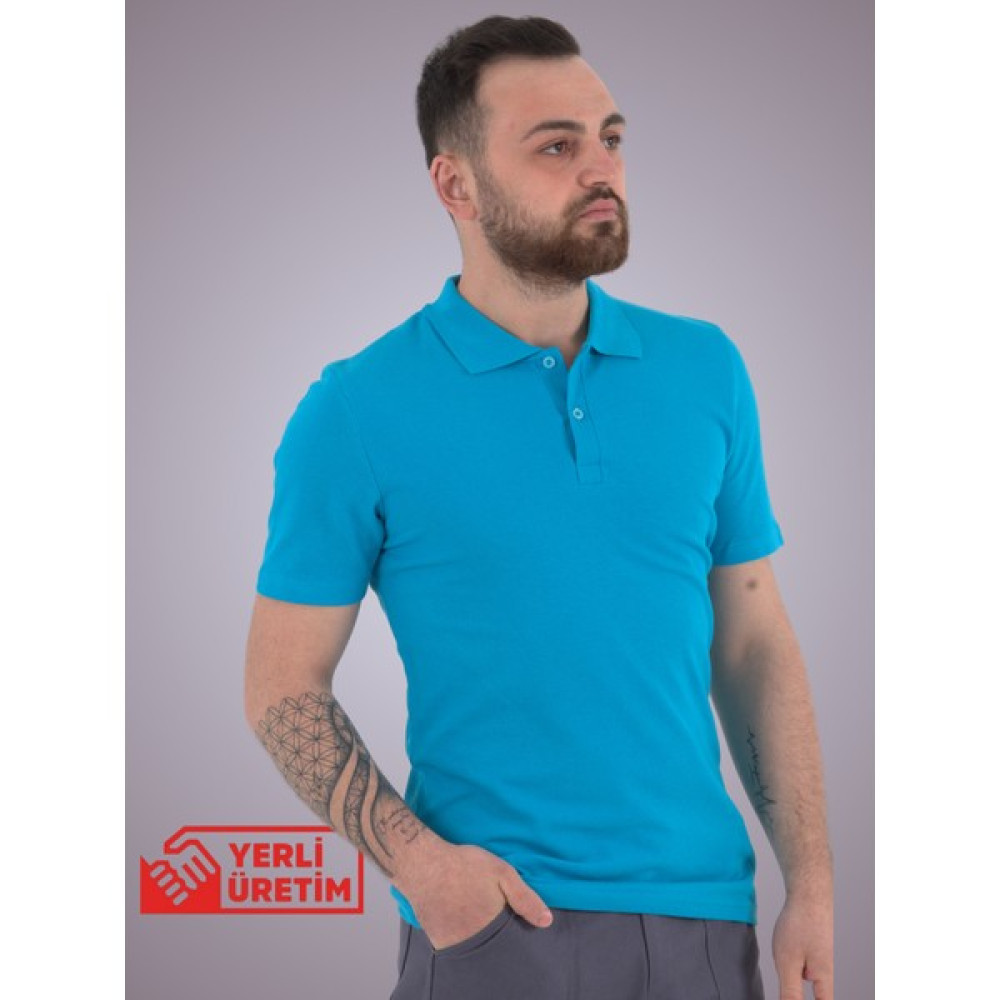 Bal Farm Erkek Turkuaz Pamuk Regular/normal Kesim Bisiklet Yaka Kısa Kollu Tişört Erkek T-shirt Fiyatı