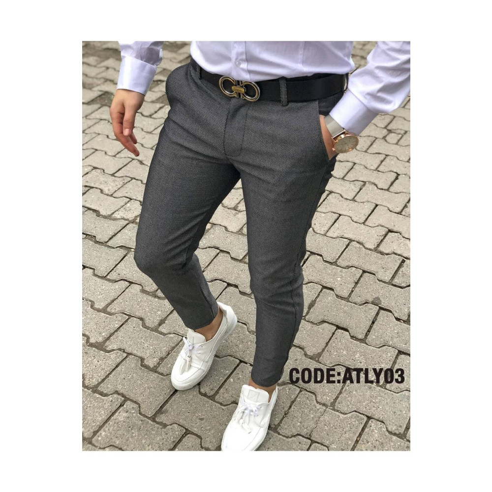 Balance Moda Erkek Antrasit Slim Fit Esnek Likralı Keten Pantolon 32 Beden Kadın Pantolon Fiyatı