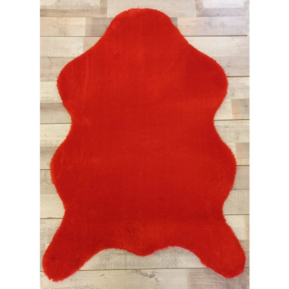 Balat Halı Kırmızı Dekoratif Peluş Kalın Yumuşak Post Halı - 80 x 120 cm Salon Halısı Fiyatı